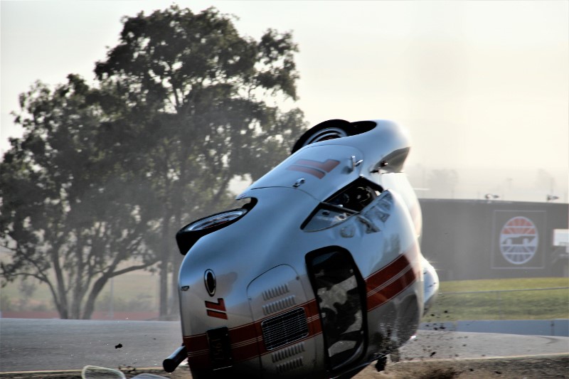 1957 Porsche 356 A Coupe Roll Over Race Car